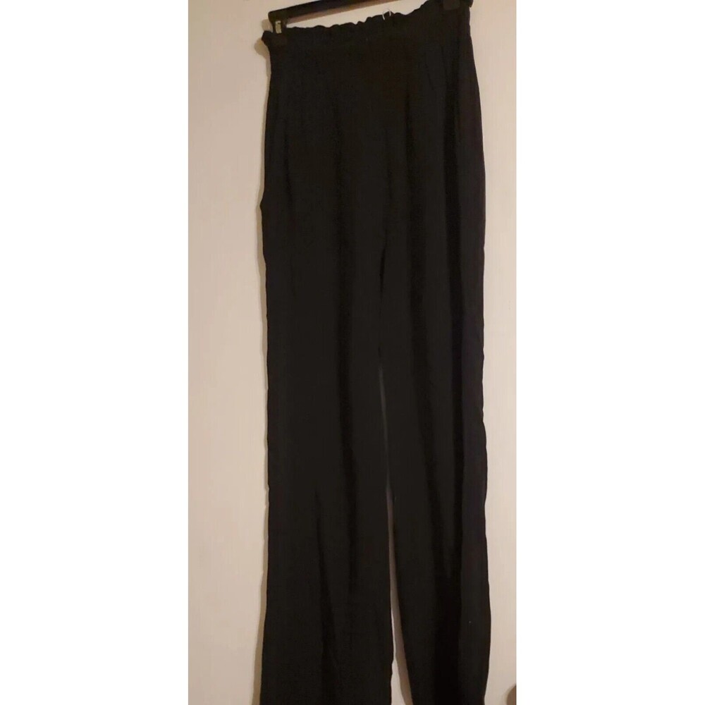 Flynn Skye Black High Waisted Paper Bag Pants Size Small